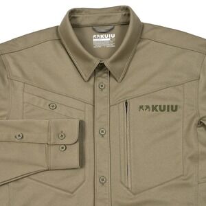 Kuiu Encounter LT Button Up Men's Large Odor and Wind Resistant Hunting Deer EUC
